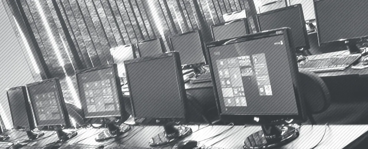 Parque de computadores locados pela Novatec